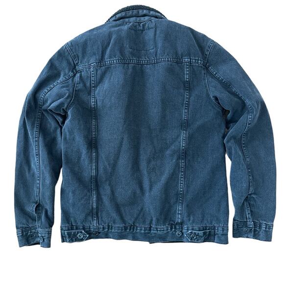 Zara Black denim jacket sherpa lined size small - Picture 9 of 14